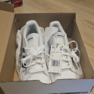 Adidas Kids White and Black Sneakers